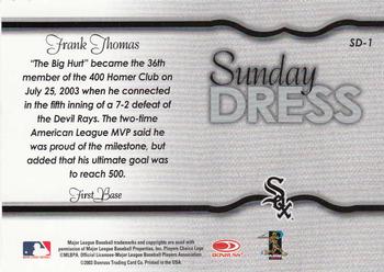 2004 Leaf - Sunday Dress #SD-1 Frank Thomas Back