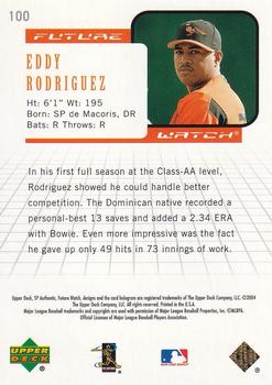 2004 SP Authentic - Silver #100 Eddy Rodriguez Back