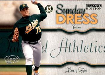 2004 Leaf - Sunday Dress Second Edition #SD-2 Barry Zito Front
