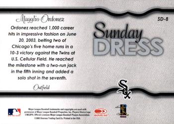 2004 Leaf - Sunday Dress Second Edition #SD-8 Magglio Ordonez Back