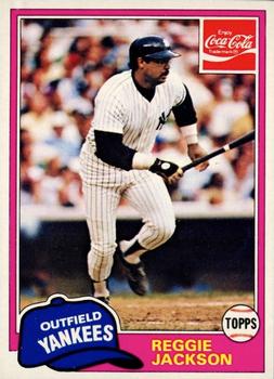 1981 Topps Coca-Cola New York Yankees Promo #2 Reggie Jackson Front