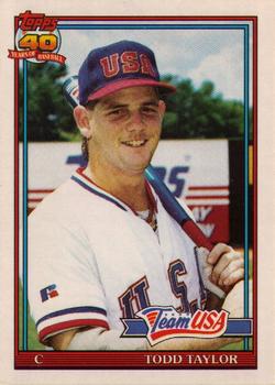 1991 Topps Traded #116T Todd Taylor Front