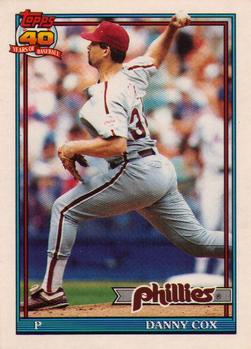 1991 Topps Traded #25T Danny Cox Front