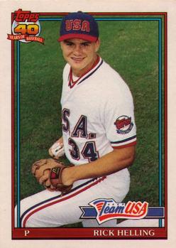 1991 Topps Traded #54T Rick Helling Front