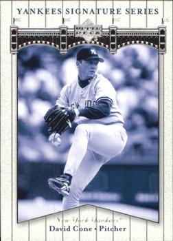 2003 Upper Deck Yankees Signature Series #22 David Cone Front