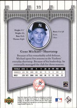 2003 Upper Deck Yankees Signature Series #33 Gene Michael Back