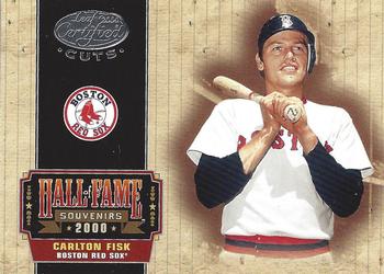 2004 Leaf Certified Cuts - Hall of Fame Souvenirs #HOF-25 Carlton Fisk Front