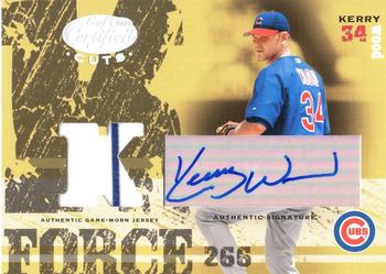 2004 Leaf Certified Cuts - K-Force Signature Material #KF-36 Kerry Wood Front