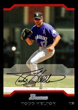2004 Bowman #43 Todd Helton Front