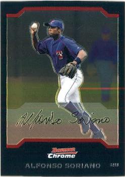 2004 Bowman Chrome #10 Alfonso Soriano Front