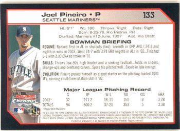 2004 Bowman Chrome #133 Joel Pineiro Back
