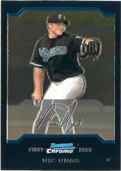 2004 Bowman Chrome #186 Nic Ungs Front
