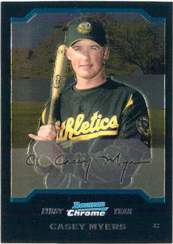 2004 Bowman Chrome #323 Casey Myers Front
