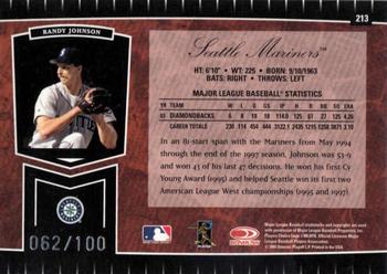 2004 Leaf Certified Cuts - Marble Red #213 Randy Johnson Back