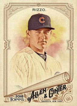 2018 Topps Allen & Ginter #32 Anthony Rizzo Front