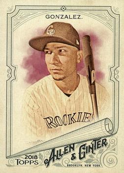 2018 Topps Allen & Ginter #54 Carlos Gonzalez Front