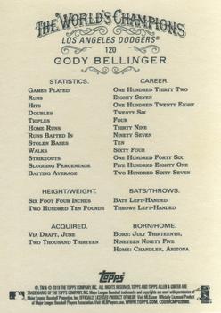 2018 Topps Allen & Ginter #120 Cody Bellinger Back
