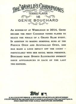 2018 Topps Allen & Ginter #145 Genie Bouchard Back