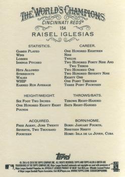 2018 Topps Allen & Ginter #154 Raisel Iglesias Back