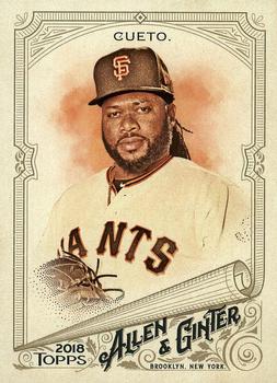 2018 Topps Allen & Ginter #166 Johnny Cueto Front