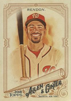2018 Topps Allen & Ginter #324 Anthony Rendon Front