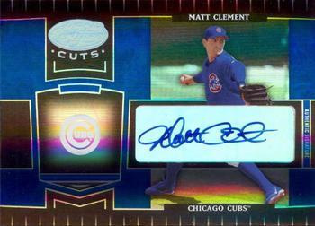2004 Leaf Certified Cuts - Marble Signature Blue #46 Matt Clement Front