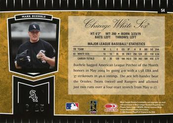 2004 Leaf Certified Cuts - Marble Signature Gold #54 Mark Buehrle Back