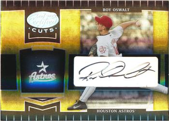 2004 Leaf Certified Cuts - Marble Signature Gold #87 Roy Oswalt Front