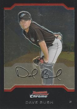 2004 Bowman Draft Picks & Prospects - Chrome #BDP6 Dave Bush Front