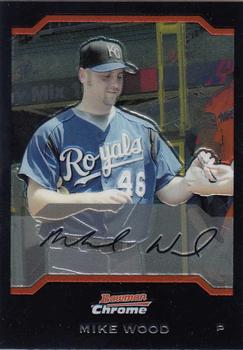 2004 Bowman Draft Picks & Prospects - Chrome #BDP8 Mike Wood Front