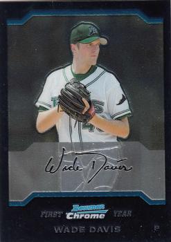 2004 Bowman Draft Picks & Prospects - Chrome #BDP75 Wade Davis Front