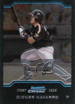 2004 Bowman Draft Picks & Prospects - Chrome #BDP147 Dioner Navarro Front