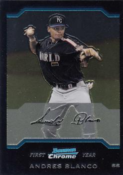 2004 Bowman Draft Picks & Prospects - Chrome #BDP151 Andres Blanco Front