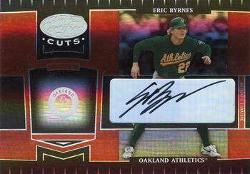 2004 Leaf Certified Cuts - Marble Signature Red #145 Eric Byrnes Front