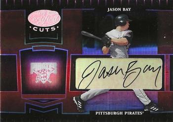 2004 Leaf Certified Cuts - Marble Signature Red #155 Jason Bay Front
