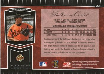 2004 Leaf Certified Cuts - Marble Signature Red #262 Eddy Rodriguez Back