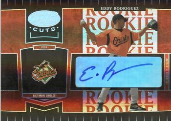 2004 Leaf Certified Cuts - Marble Signature Red #262 Eddy Rodriguez Front