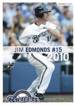 2010 Milwaukee Brewers Police #NNO Jim Edmonds Front