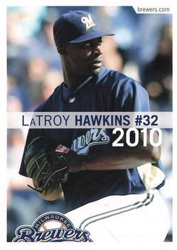 2010 Milwaukee Brewers Police #NNO LaTroy Hawkins Front