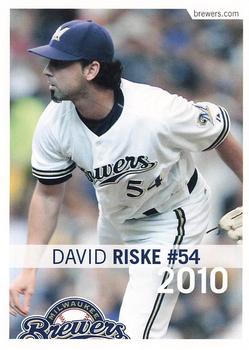 2010 Milwaukee Brewers Police #NNO David Riske Front
