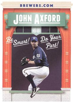 2012 Milwaukee Brewers Police #NNO John Axford Front