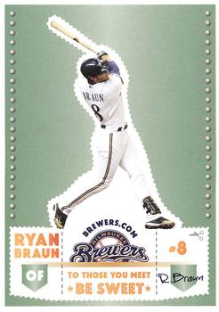 2012 Milwaukee Brewers Police #NNO Ryan Braun Front