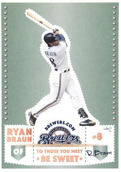 2012 Milwaukee Brewers Police - Waukesha City Police and Waukesha Sports Cards #NNO Ryan Braun Front