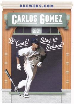 2012 Milwaukee Brewers Police - Waukesha City Police and Waukesha Sports Cards #NNO Carlos Gomez Front