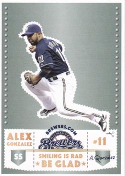 2012 Milwaukee Brewers Police - Waukesha City Police and Waukesha Sports Cards #NNO Alex Gonzalez Front