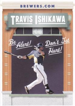 2012 Milwaukee Brewers Police - Waukesha City Police and Waukesha Sports Cards #NNO Travis Ishikawa Front