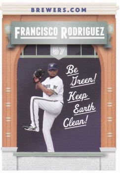2012 Milwaukee Brewers Police - Waukesha City Police and Waukesha Sports Cards #NNO Francisco Rodriguez Front