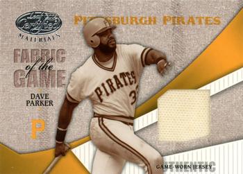 2004 Leaf Certified Materials - Fabric of the Game #FG-24 Dave Parker Front