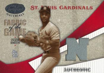 2004 Leaf Certified Materials - Fabric of the Game AL/NL #FG-88 Ozzie Smith Front