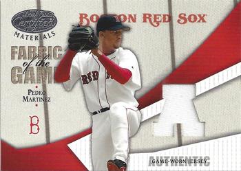 2004 Leaf Certified Materials - Fabric of the Game AL/NL #FG-150 Pedro Martinez Front
